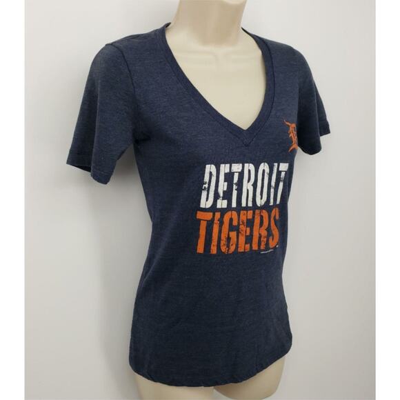 Detroit Tigers Spell-Out MLB T-Shirt Juniors Size Small Gray Short Sleeve - Picture 3 of 7